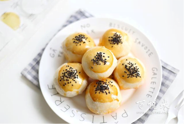 麻薯肉松蛋黃酥，配方做法詳細(xì)，簡(jiǎn)單好操作，成功率高